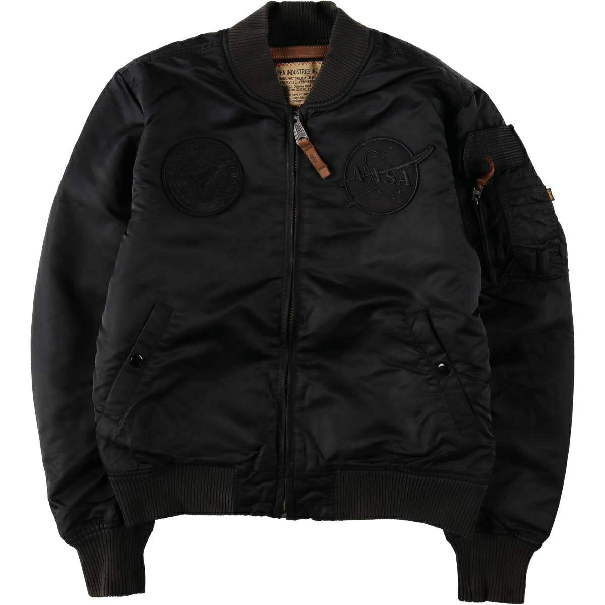 ALPHA NASA MA-1 アルファ 新品未使用 XL ワッペン ワイン Alpha Industries アルファ・インダストリーズ MA-1 VF NASA