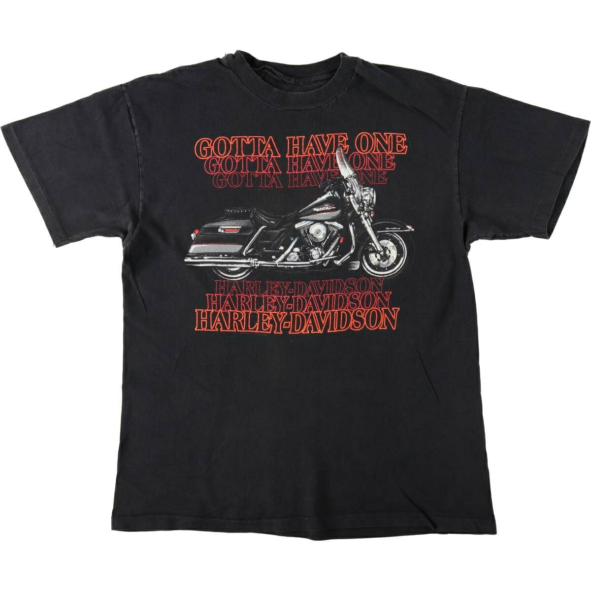Rakuten - 古着 90'S Harley-Davidson ハーレーダビッドソン モーターサイクル バイクTシャツ メンズM相当 ヴィンテージ /eaa637074 【中古】 【260422】 ブラック系 春夏秋