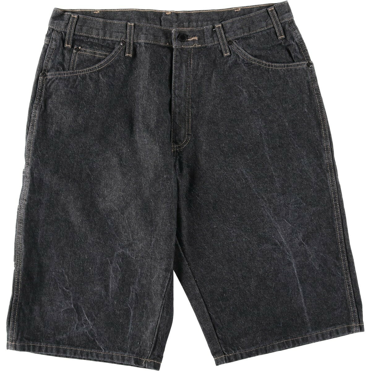 古着 ディッキーズ Dickies ブラックデニムショーツ ハーフパンツ メンズw37相当 /eaa637108 【中古】 【260424】