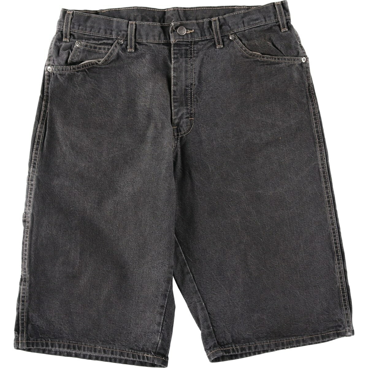 古着 ディッキーズ Dickies Loose Fit ブラックデニムショーツ ハーフパンツ メンズw36相当 /eaa637110 【中古】 【260424】