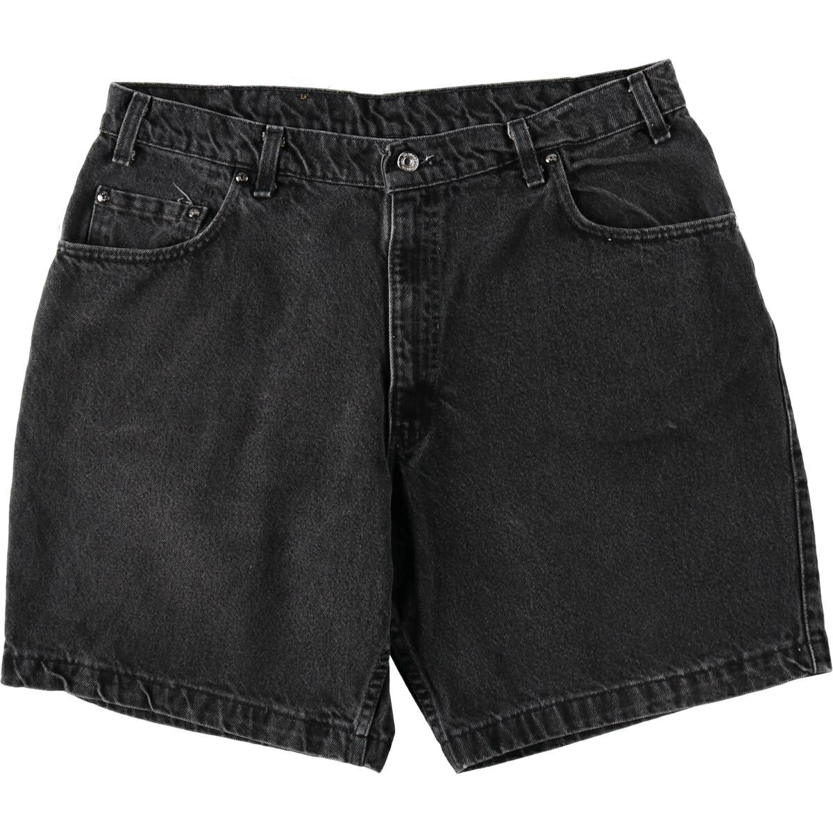 古着 90'S リーバイス Levi's LOOSE 30545-0260 ブラックデニムショーツ ショートパンツ USA製 メンズw37相当 ヴィンテージ /eaa637131 【中古】 【260425】