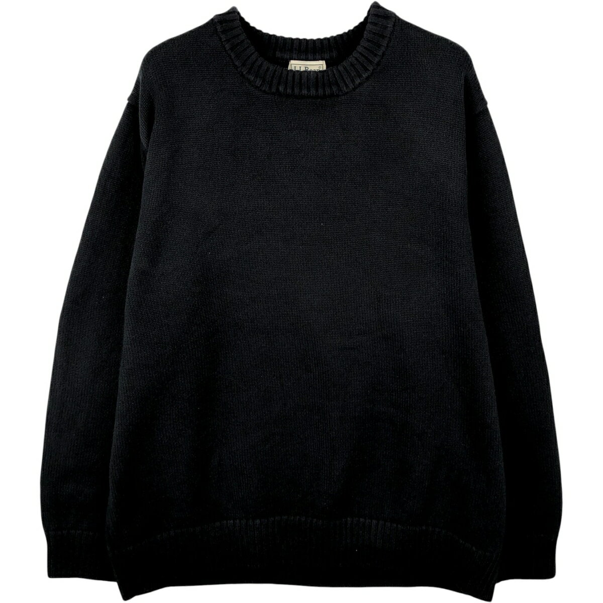 樂天商城 - 古着 90'S エルエルビーン L.L.Bean コットンニットセーター メンズXL相当 ヴィンテージ /eaa637181 【中古】 【260426】 ブラック系 秋冬
