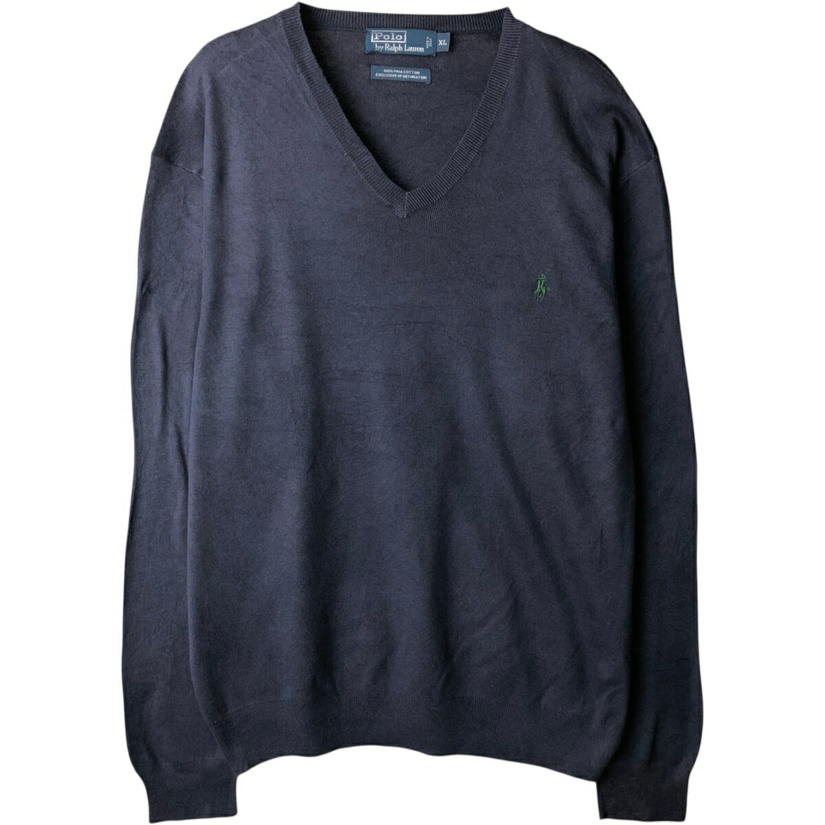 古着 ラルフローレン Ralph Lauren POLO by Ralph Lauren Vネック コットンニットセーター メンズXL相当 /eaa637221 【中古】 【260501】
