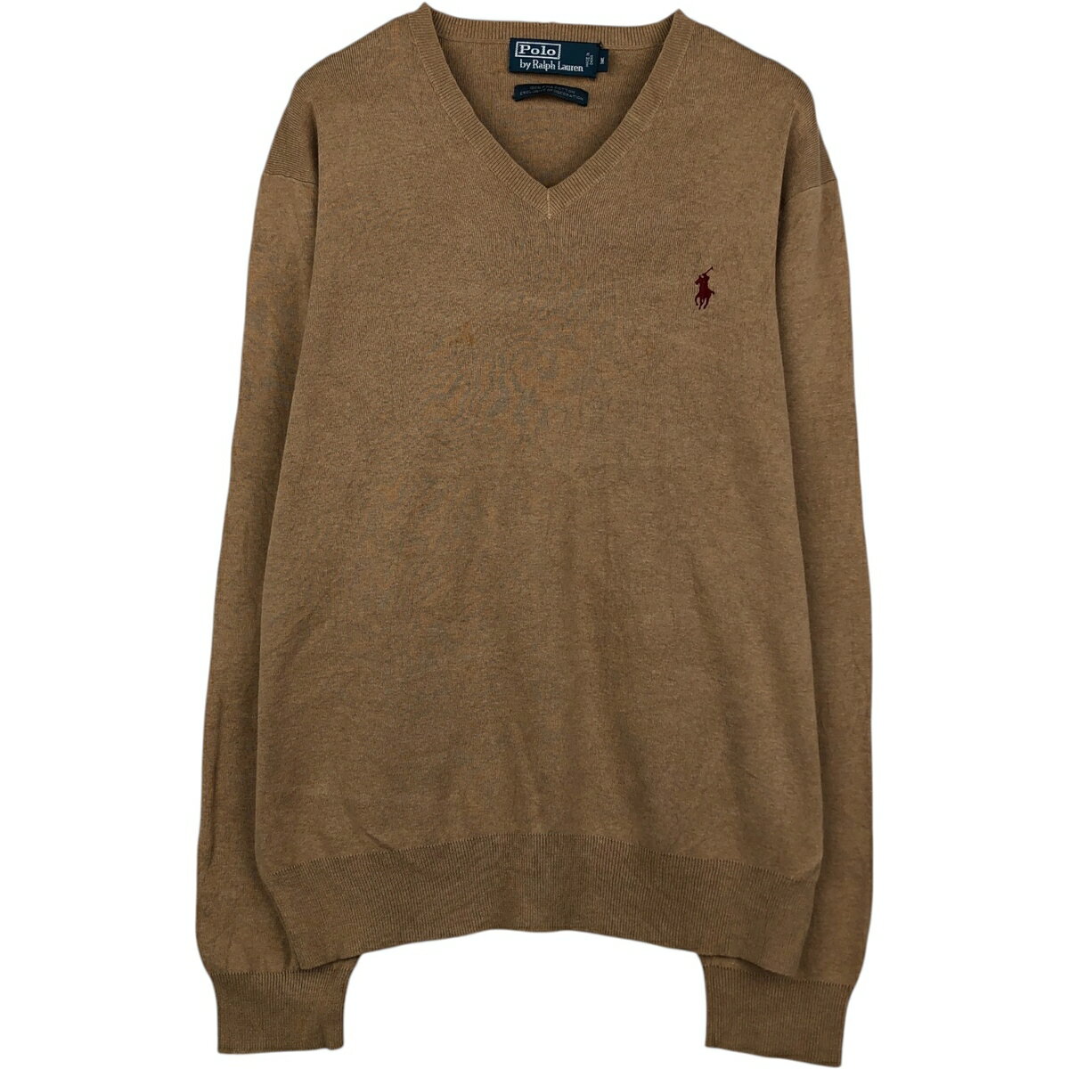 乐天商城 - 古着 ラルフローレン Ralph Lauren POLO by Ralph Lauren Vネック ピマコットンニットセーター メンズM相当 /eaa637230 【中古】 【260425】