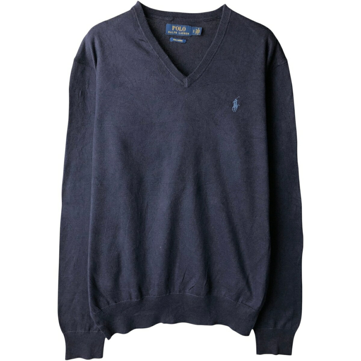 古着 ラルフローレン Ralph Lauren POLO RALPH LAUREN PIMA COTTON Vネック ピマコットンニットセーター メンズS相当 /eaa637233 【中古】 【260501】
