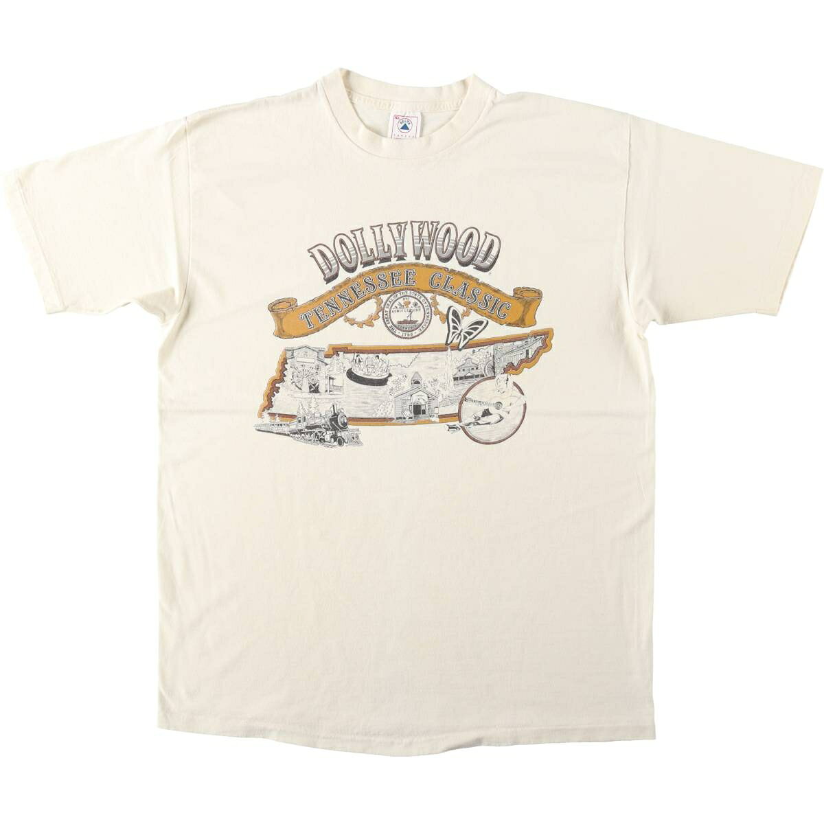 古着 90'S デルタ DELTA プリントTシャツ USA製 メンズXL相当 ヴィンテージ /eaa637496  