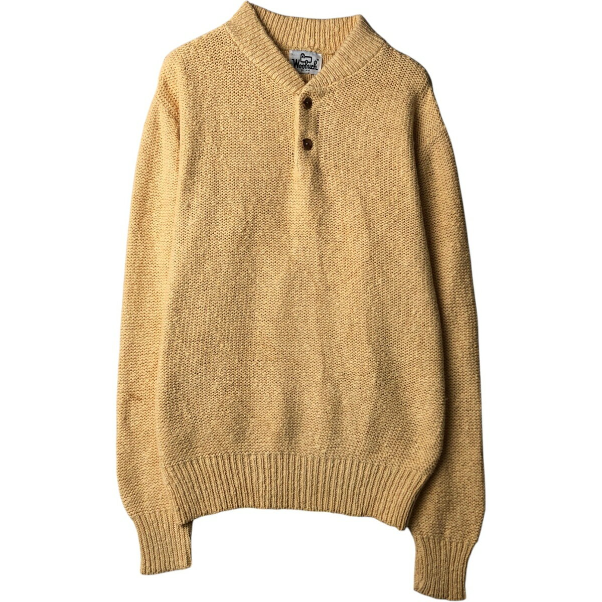 Rakuten - 古着 70'S ウールリッチ WOOLRICH ヘンリーネック コットンニットセーター メンズM相当 ヴィンテージ /eaa637516 【中古】 【260425】