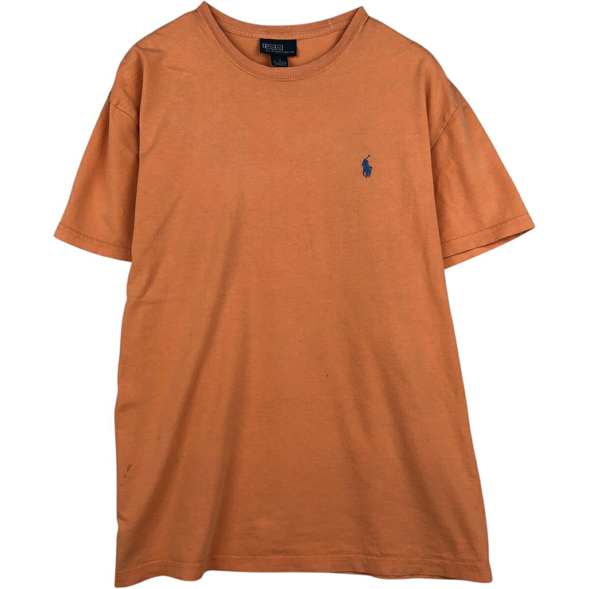 商品詳細 ブランド・Ralph Lauren・ラルフローレン・ 特徴・クルーネック(丸首)・半袖・ モデル/形状・POLO by Ralph Lauren・半袖 ワンポイントロゴTシャツ・ 素材・コットン:100%・ 色・オレンジ系・ 柄・無地・ワンポイント・ 生産国・不明・ 年代 サイズ・メンズM・表記サイズ:M・着丈:65.5cm・身幅:54cm・肩幅:50cm・袖丈:19.5cm・ コンディション・C・ カテゴリ・メンズ・トップス・Tシャツ・ブランドTシャツ・ 商品番号・eaa637544・ 取扱店・・ スタッフコメントRalph Lauren POLO by Ralph Lauren 半袖 ワンポイントロゴTシャツ / メンズM / 商品番号 eaa637544 USEDですので使用感などございますが、まだまだご愛用していただけます。 古着という事をご理解の上ご注文よろしくお願いします。 【状態追記】 ●前、左腹部 右裾に汚れ ●後、右腰 左裾に汚れ ●内、胸部にほつれ※状態は当社独自の基準です。 着用感表記サイズ着丈身幅肩幅袖丈 メンズMM(※着用感、表記サイズは目安です。)65.5cm54cm50cm19.5cm ※測定値の若干の誤差はご了承下さい。サイズガイドはこちら ブランドRalph Laurenラルフローレン 特徴クルーネック(丸首) / 半袖モデル/形状POLO by Ralph Lauren / 半袖 ワンポイントロゴTシャツ素材コットン:100%色オレンジ系柄無地 / ワンポイント生産国不明年代-カテゴリブランドTシャツ商品番号eaa637544取扱店　　 ラルフローレンの他の商品を見るブランドTシャツの他の商品を見る