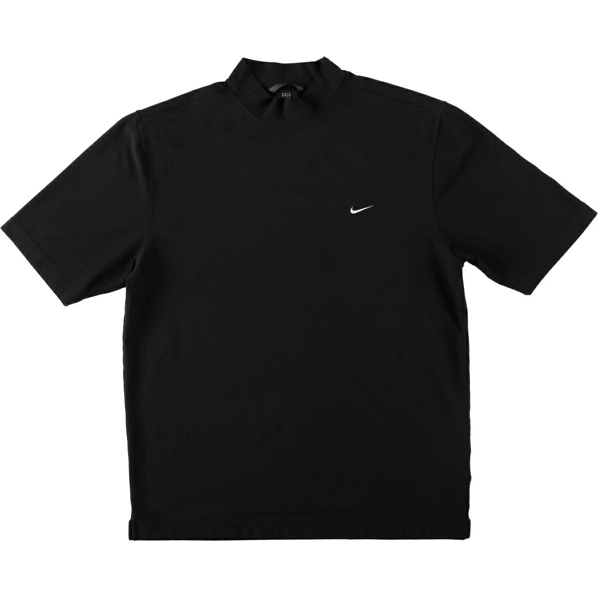 極美品 00s NIKE GOLF モックシャツ 旧ロゴ ブラック 長袖 メンズ 極美品 00s NIKE GOLF モックシャツ 旧ロゴ ブラック 半袖 メンズ