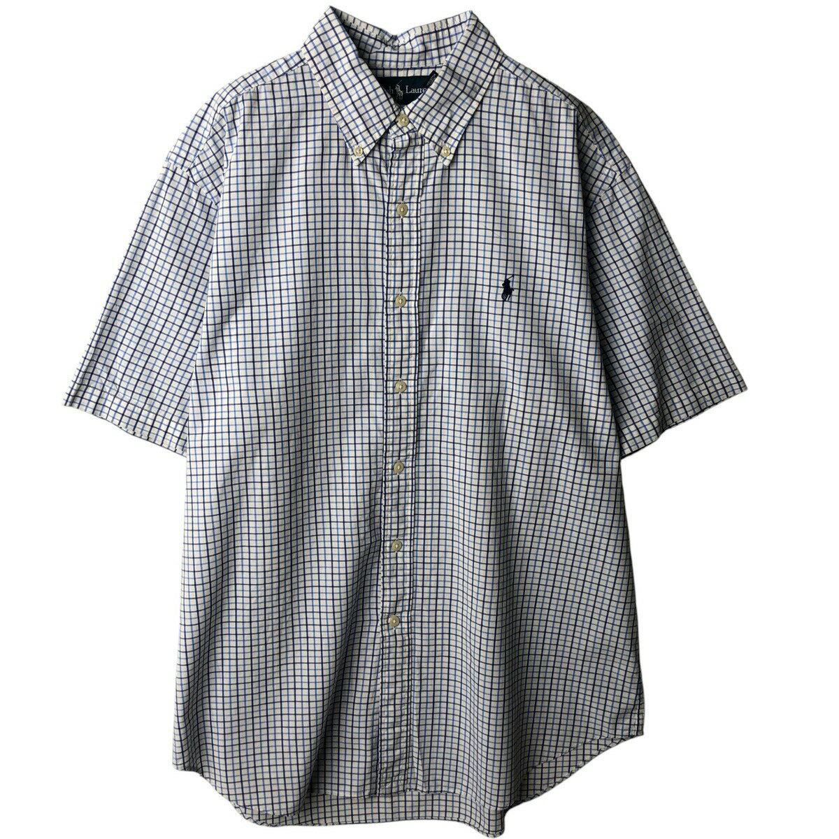 古着 ラルフローレン Ralph Lauren POLO RALPH LAUREN CLASSIC FIT ギンガムチェック 半袖 ボタンダウン チェックシャツ メンズL相当 /eaa637735 【中古】 【260426】