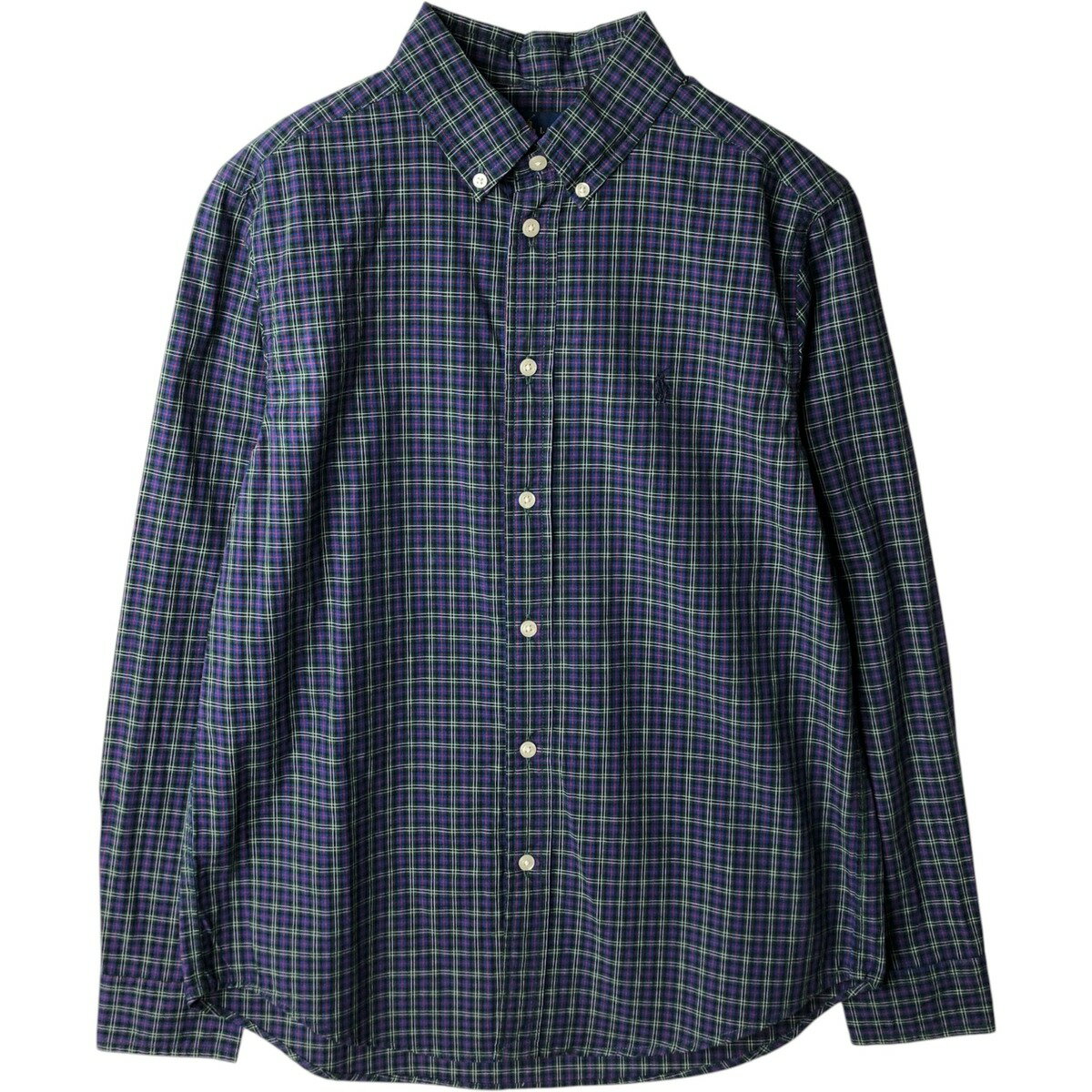 樂天商城 - 古着 ラルフローレン Ralph Lauren 長袖 ボタンダウンチェックシャツ レディースS相当 /eaa637795 【中古】 【260425】 【ADEL/アデル】