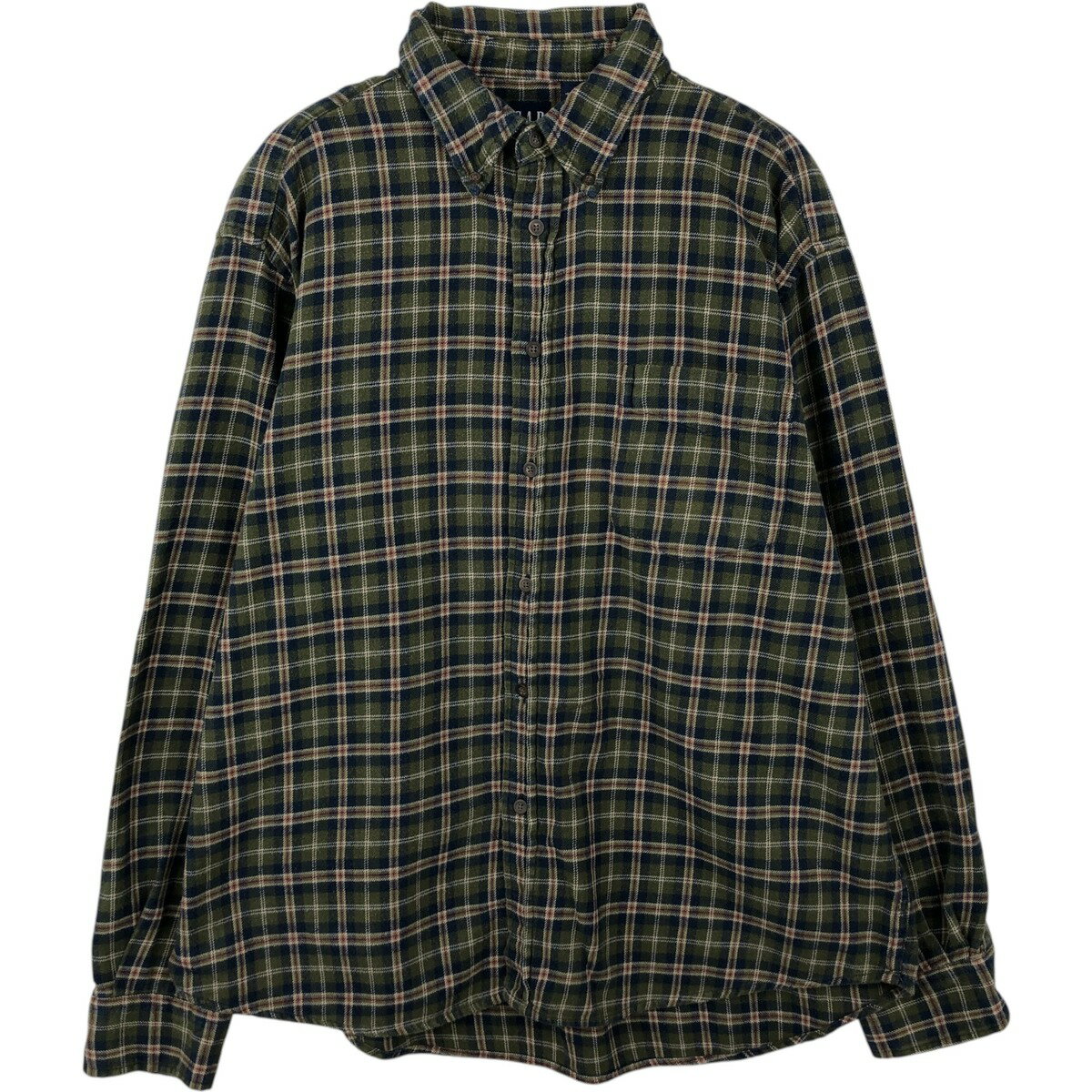 樂天商城 - 古着 90'S ギャップ GAP オールドギャップ 長袖 ボタンダウン フランネルチェックシャツ メンズL相当 ヴィンテージ /eaa637947 【中古】 【260426】