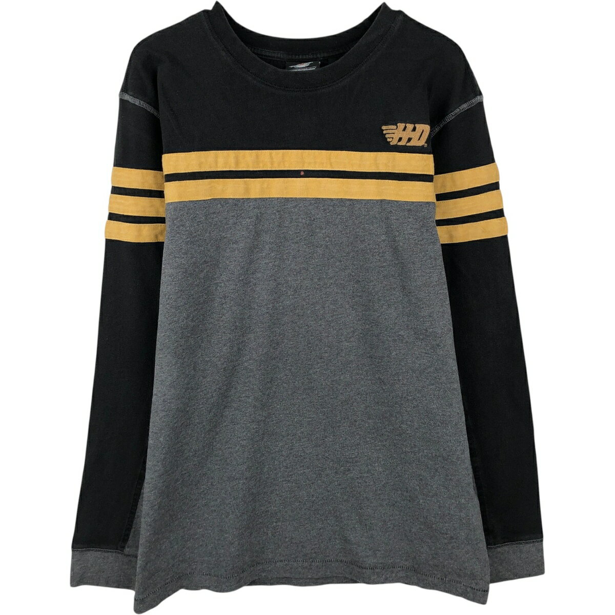 樂天商城 - 古着 ~90'S ハーレーダビッドソン Harley-Davidson モーターサイクル ロングTシャツ ロンT メンズL相当 ヴィンテージ /eaa638072 【中古】 【260424】 ブラック系 春夏秋