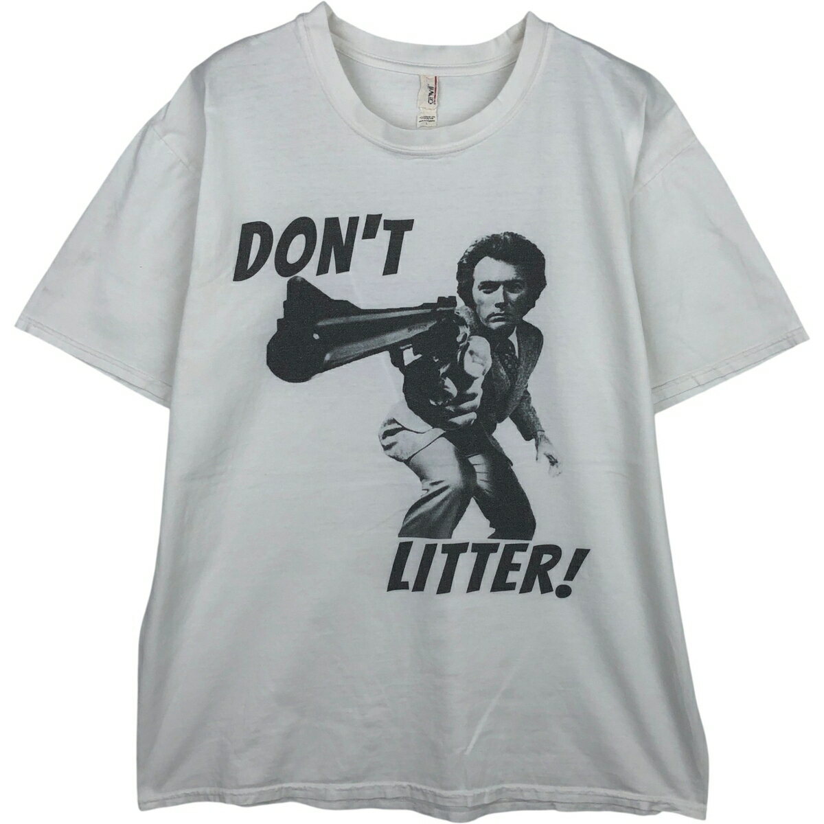 古着 アンビル Anvil DIRTY HARRY ダーティハリー 映画 ムービーTシャツ メンズL相当 /eaa638237 【中古】 【260501】 ホワイト系 春夏秋