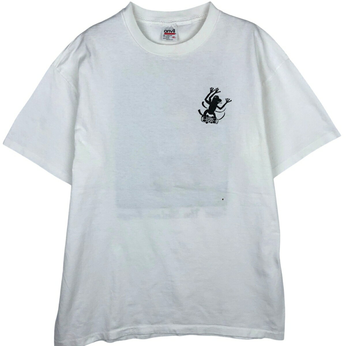 樂天商城 - 古着 90'S アンビル Anvil カエル柄 プリントTシャツ USA製 メンズXL相当 ヴィンテージ /eaa638240 【中古】 【260426】 ホワイト系 春夏秋