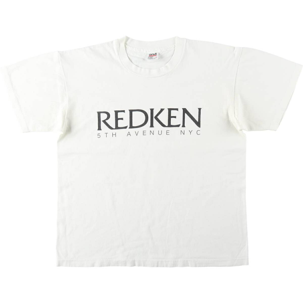 古着 90'S アンビル Anvil REDKEN レッドケン アドバタイジングTシャツ USA製 メンズL相当 ヴィンテージ /eaa638273 【中古】 【260503】 ホワイト系 春夏秋