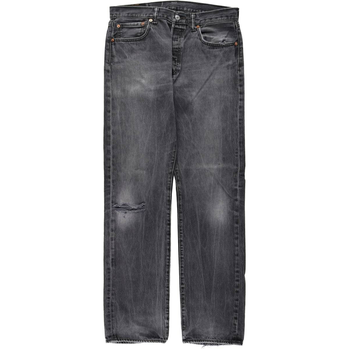 古着 リーバイス Levi's 501 ブラックデニム ストレートデニムパンツ メンズw34相当 /eaa638373 【中古】 【260503】 ブラック系 春夏秋冬