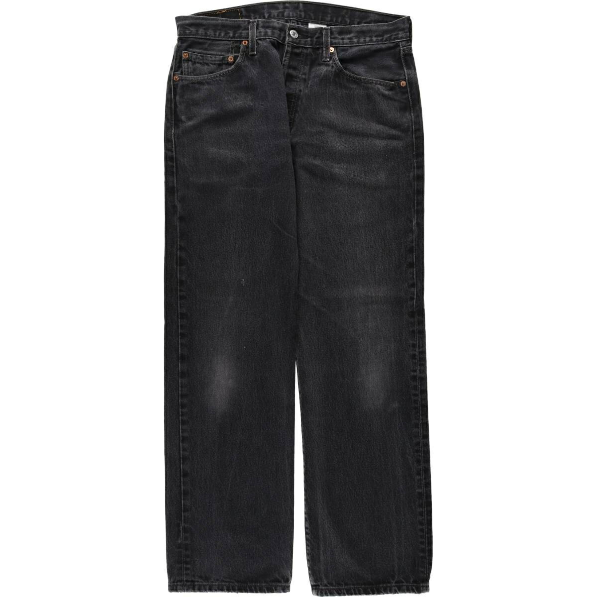 古着 リーバイス Levi's 501 ブラックデニム ストレートデニムパンツ W34L32 メンズw35相当 /eaa638374 【中古】 【260503】 ブラック系 春夏秋冬