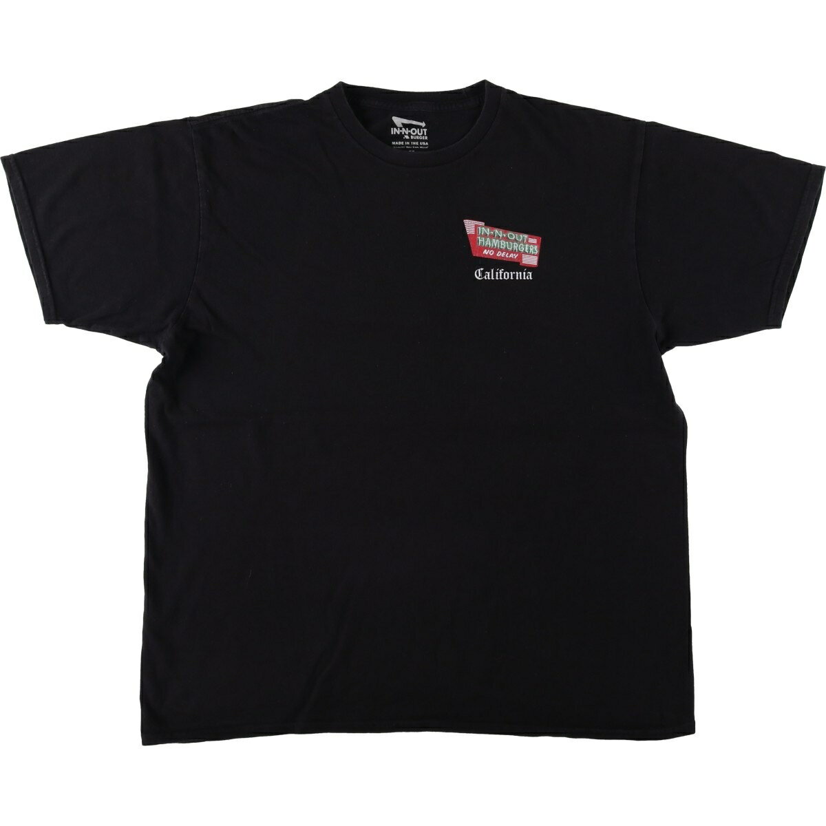 乐天商城 - 古着 IN-N-OUT BURGER インアンドアウトバーガー アドバタイジングTシャツ USA製 メンズXL相当 /eaa638683 【中古】 【260502】