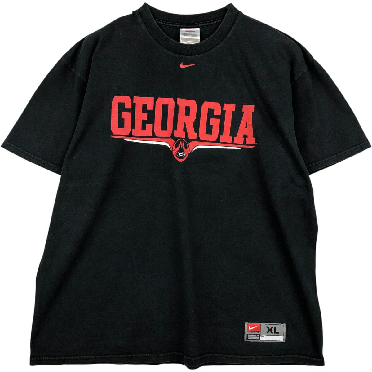 乐天商城 - 古着 00'S ナイキ NIKE TEAM カレッジTシャツ メンズXL相当 /eaa638778 【中古】 【260503】 ブラック系 春夏秋