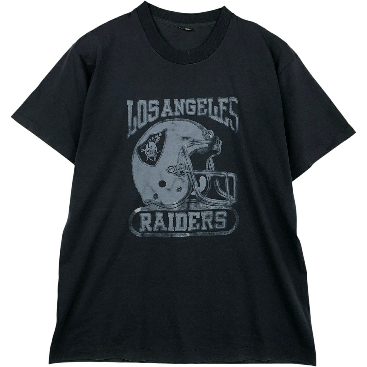 80年代USA製ロサンゼルスレイダース ヴィンテージユニホームTシャツ L LOS ANGELES RAIDERSフットボールTシャツ（NFLロサンゼルス