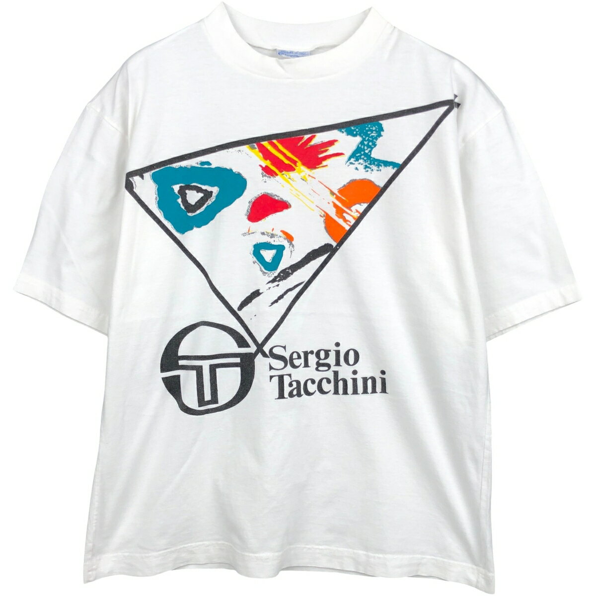 T-Shirts - 古着 90'S SERGIO TACCHINI ロゴプリントTシャツ メンズM相当 ヴィンテージ /eaa638950 【中古】 【260507】
