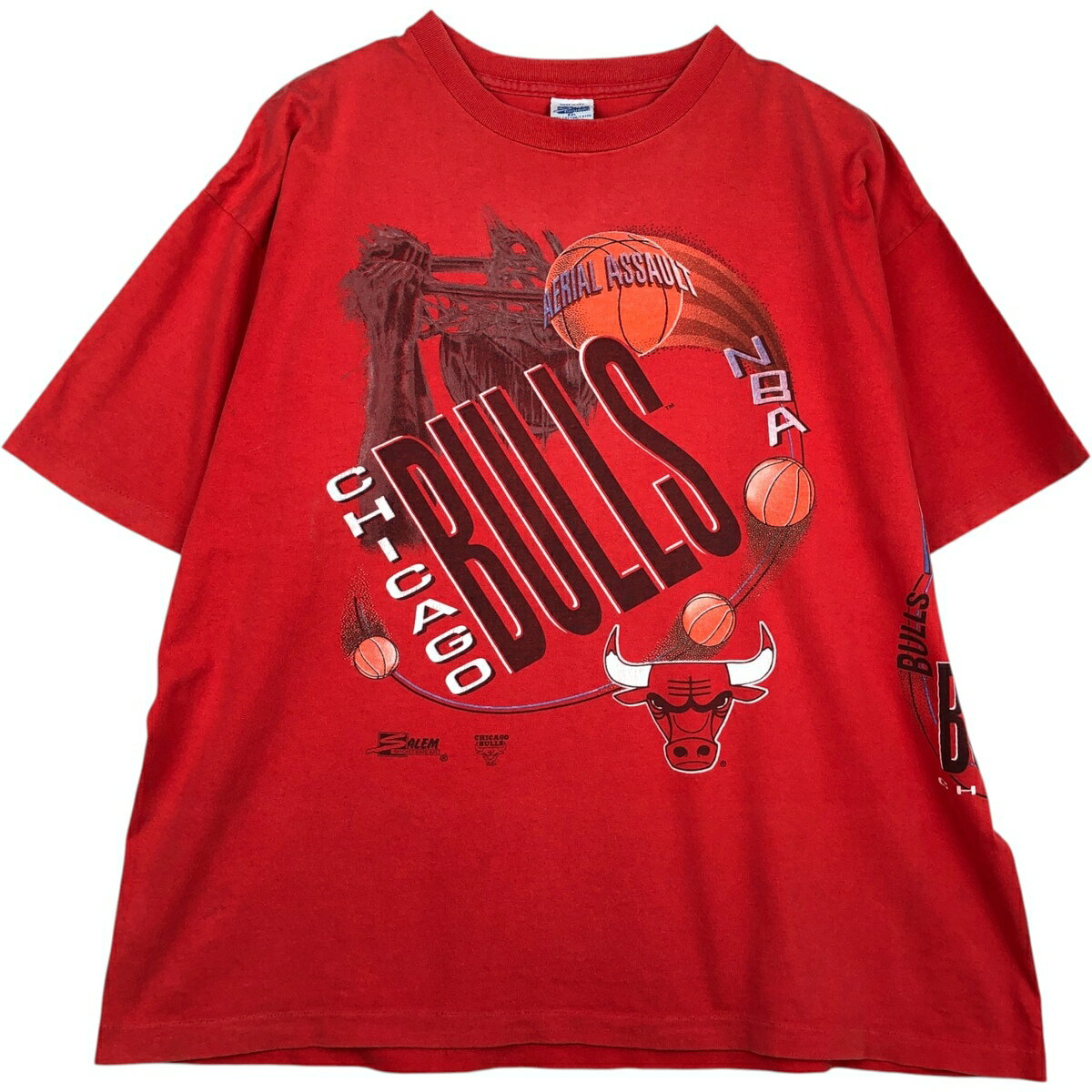 乐天商城 - 古着 90'S SALEM SPORTSWEAR NBA CHICAGO BULLS シカゴ ブルズ スポーツプリントTシャツ USA製 メンズXXL相当 ヴィンテージ /eaa639006 【中古】 【260429】