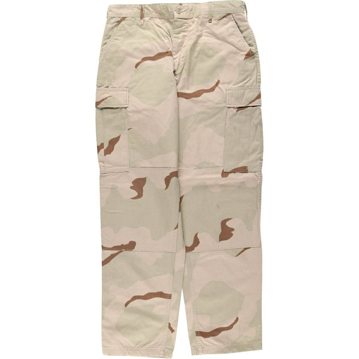 古着 00'S 米軍実品 迷彩柄 3C デザートカモ リップストップ ミリタリー カーゴパンツ コンバットパンツ USA製 MEDIUM-REGULAR メンズw34相当 /eaa639186 【中古】 【260516】