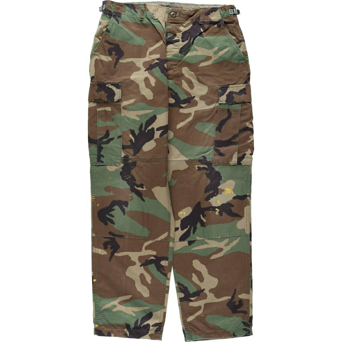 古着 90'S 米軍実品 迷彩柄 ウッドランドカモ ミリタリー カーゴパンツ コンバットパンツ USA製 MEDIUM-REGULAR メンズw35相当 ヴィンテージ /eaa639190 【中古】 【260507】