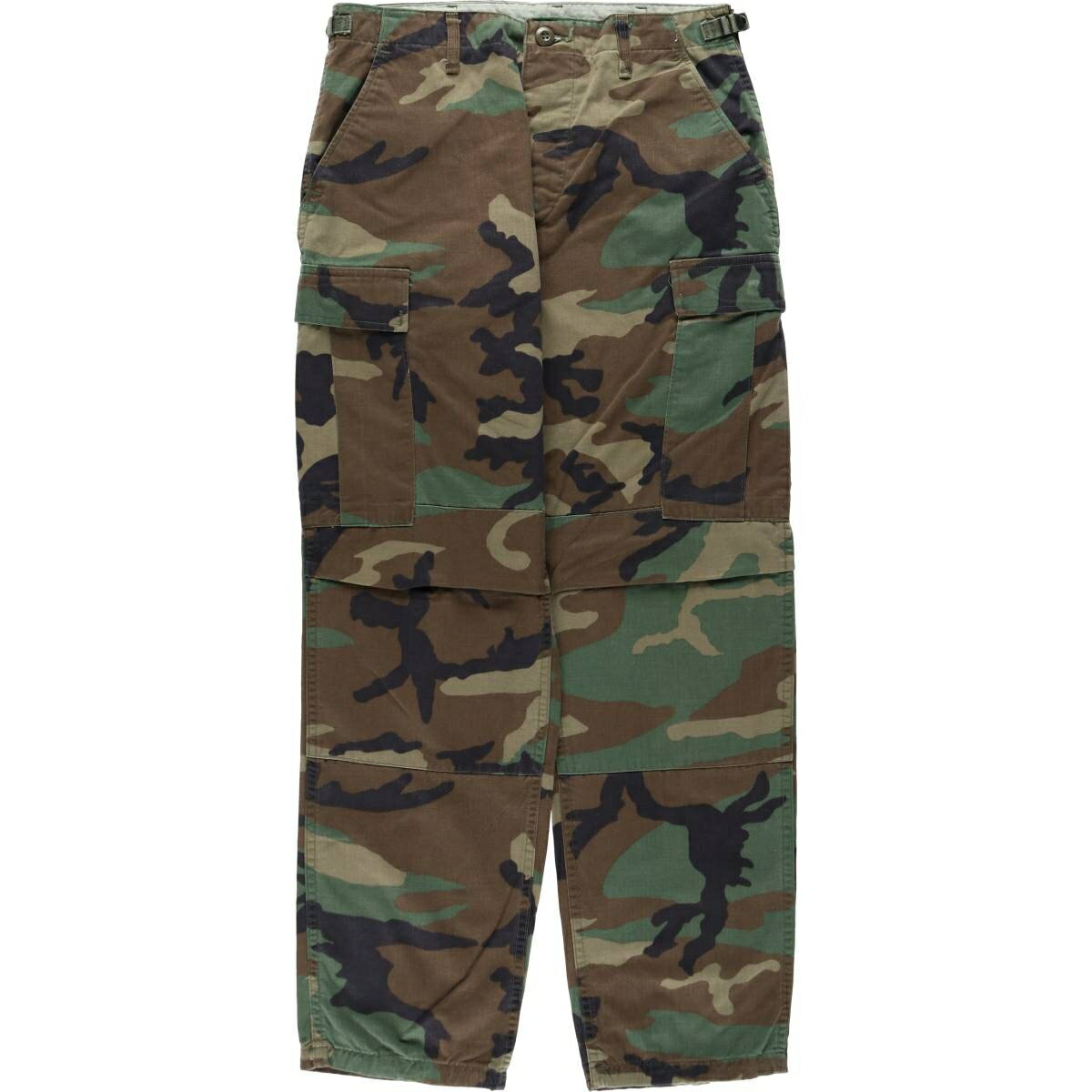 古着 90'S 米軍実品 迷彩柄 ウッドランドカモ ミリタリー カーゴパンツ コンバットパンツ USA製 メンズw30相当 ヴィンテージ /eaa639193 【中古】 【260507】