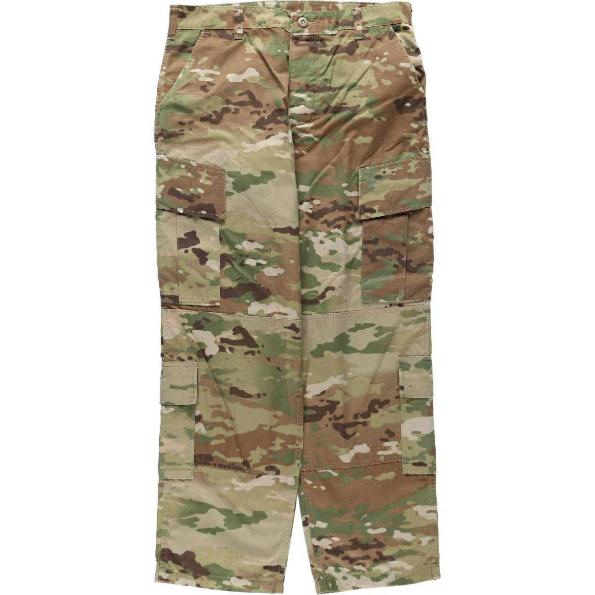 古着 米軍実品 マルチカムカモ リップストップ ミリタリー カーゴパンツ コンバットパンツ USA製 メンズw35相当 /eaa639196 【中古】 【260509】