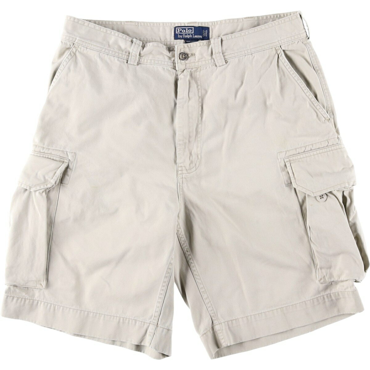 Rakuten - 古着 ラルフローレン Ralph Lauren POLO by Ralph Lauren カーゴショーツ ハーフパンツ メンズw34相当 /eaa639455 【中古】 【260503】 グレー系 春夏秋