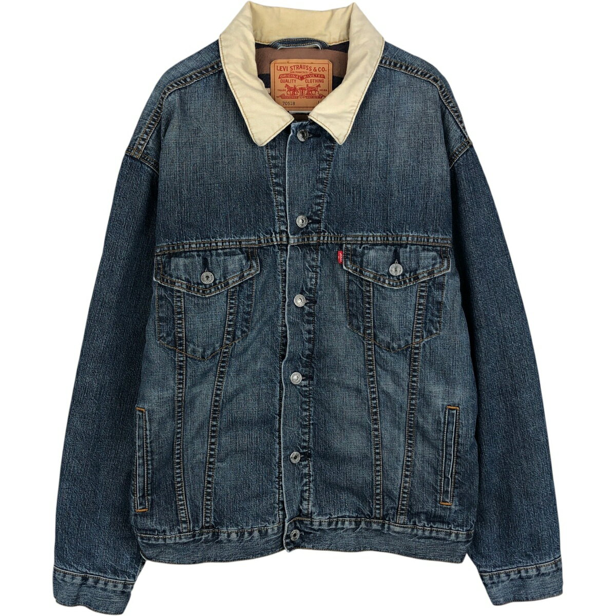 古着 リーバイス Levi's 70518 デニムジャケット Gジャン メンズL相当 /eaa639899 【中古】 【260503】 ブルー系 春秋冬