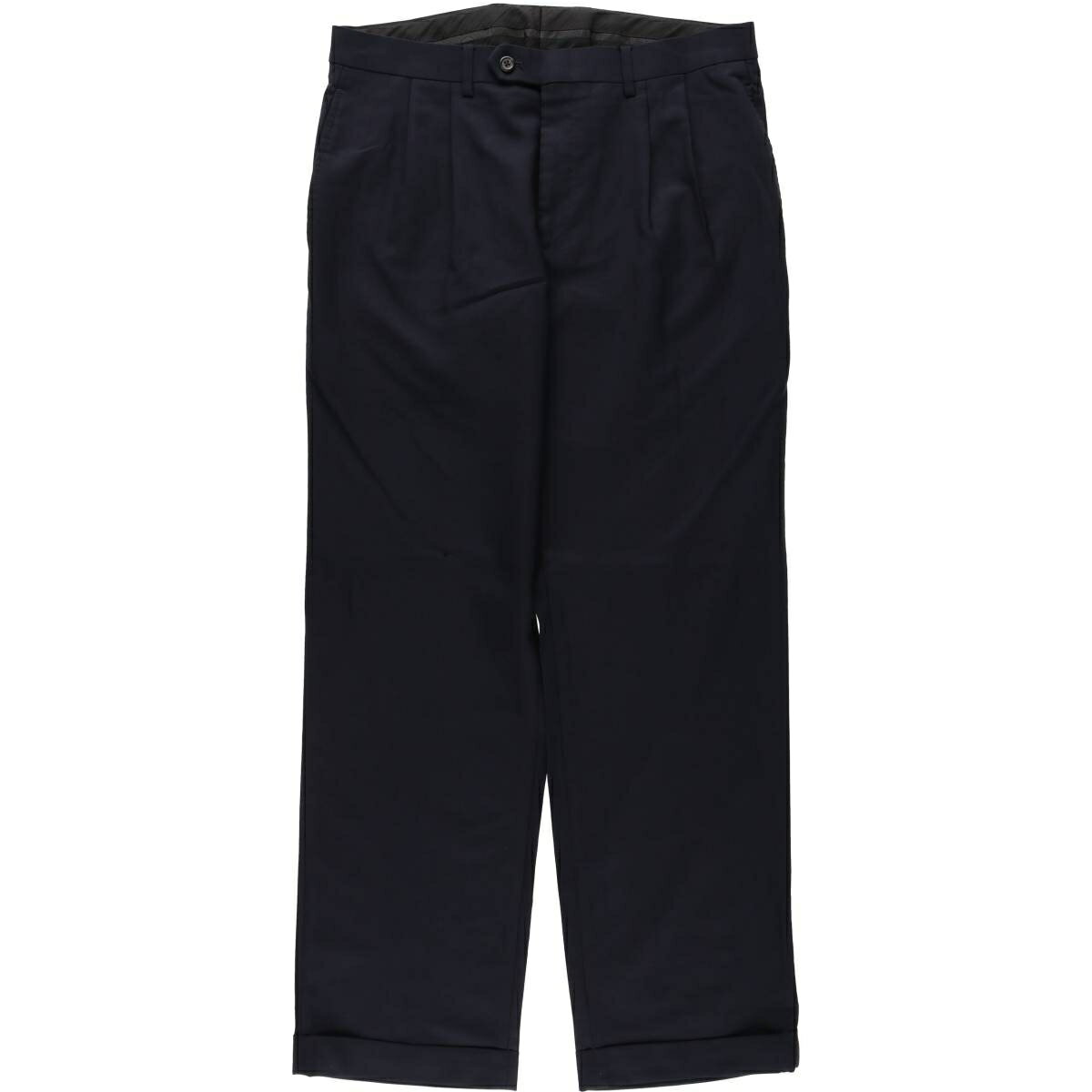 Rakuten - 古着 ラルフローレン Ralph Lauren LAUREN ローレン ツータック ウールパンツ スラックス メンズw34相当 /eaa640067 【中古】 【260507】