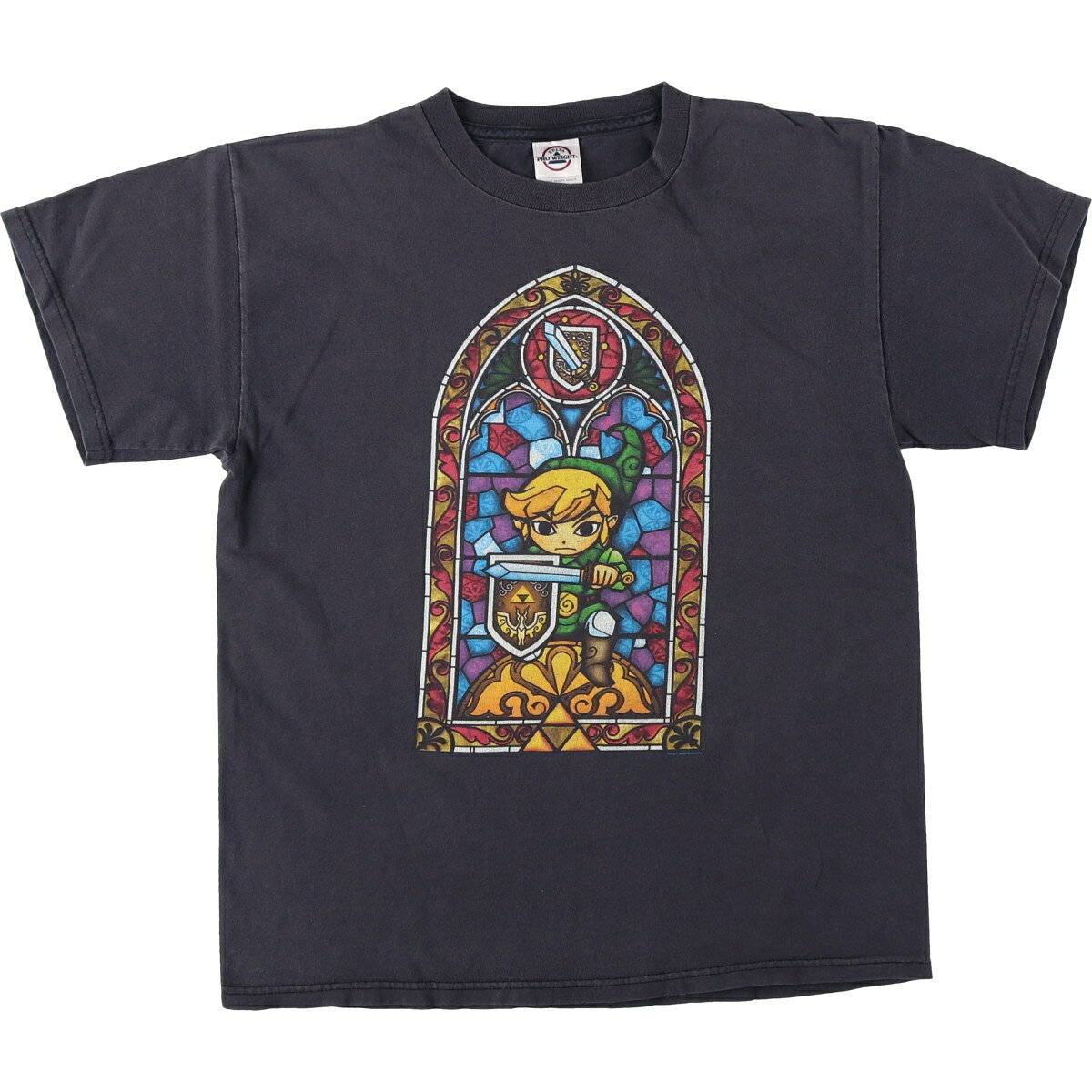 古着 00'S デルタ DELTA ZELDA ゼルダの伝説 アニメ キャラクタープリントTシャツ メンズM相当 /eaa640083  