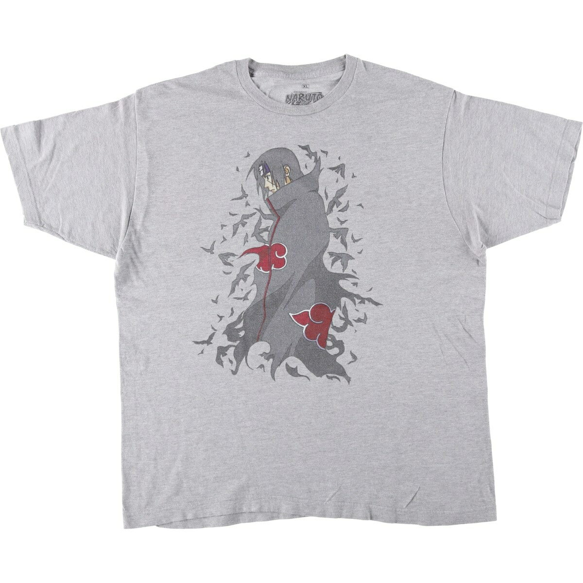 Rakuten - 古着 00'S NARUTO SHIPPUDEN ナルト疾風伝 うちはイタチ アニメ キャラクタープリントTシャツ メンズXL相当 /eaa640091 【中古】 【260511】