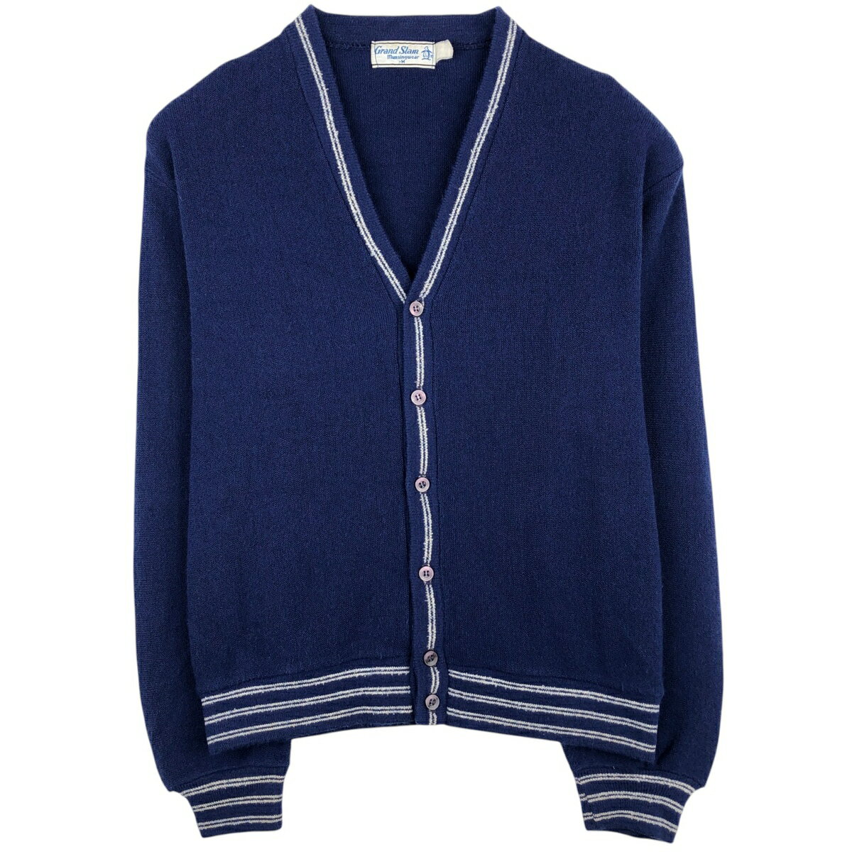 樂天商城 - 古着 70~80'S Munsingwear Gland Slam ニットカーディガン メンズM相当 ヴィンテージ /eaa640222 【中古】 【260508】 ネイビー系 春秋冬