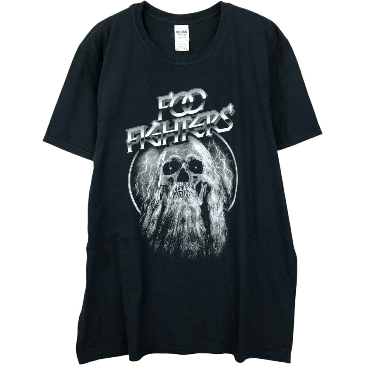 樂天商城 - 古着 ギルダン GILDAN Foo Fighters フーファイターズ ドクロ柄 スカル柄 バンドTシャツ バンT メンズL相当 /eaa640388 【中古】 【260507】
