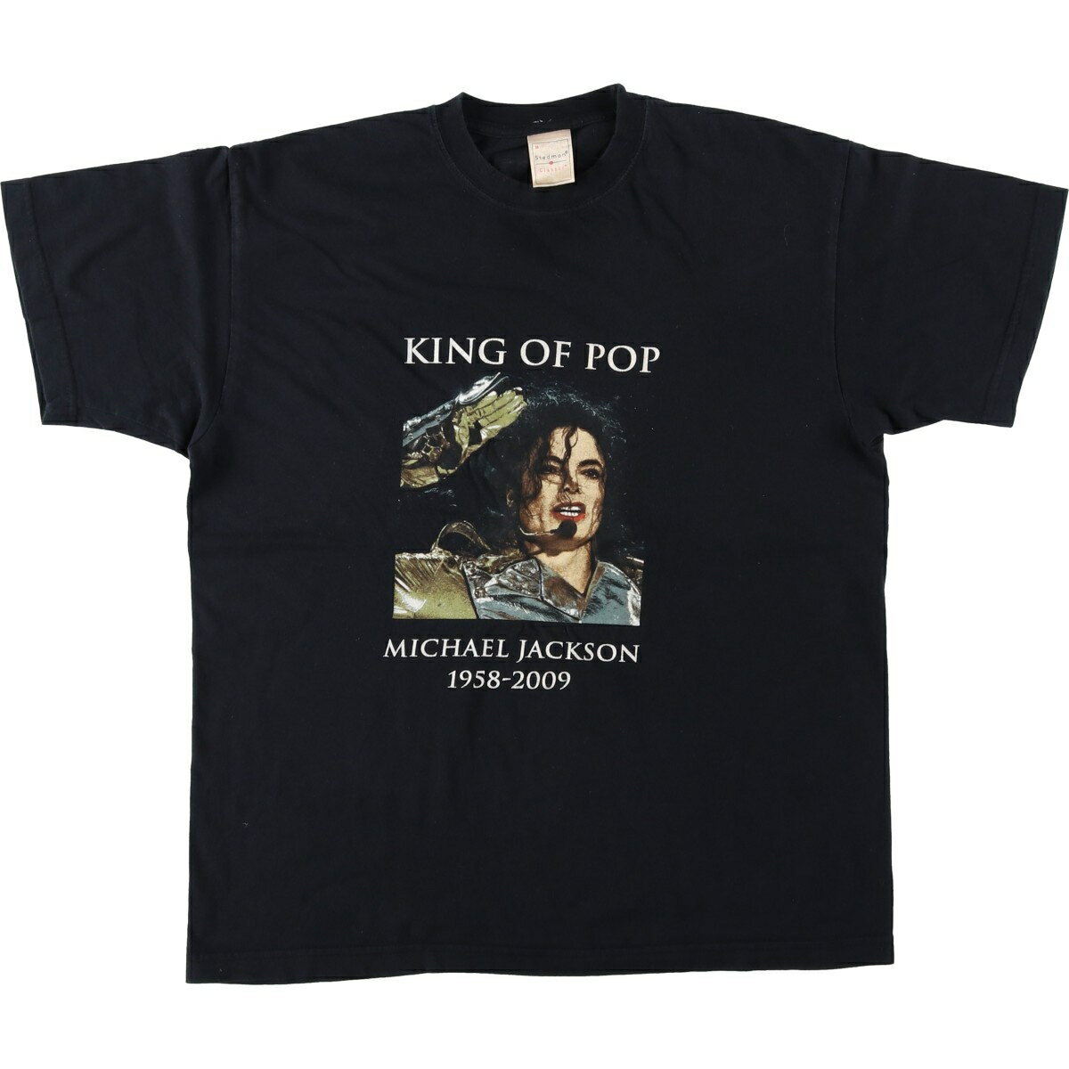 古着 STEDMAN CLASSIC MICHAEL JACKSON マイケルジャクソン バンドTシャツ バンT メンズM相当 /eaa640439 【中古】 【260506】