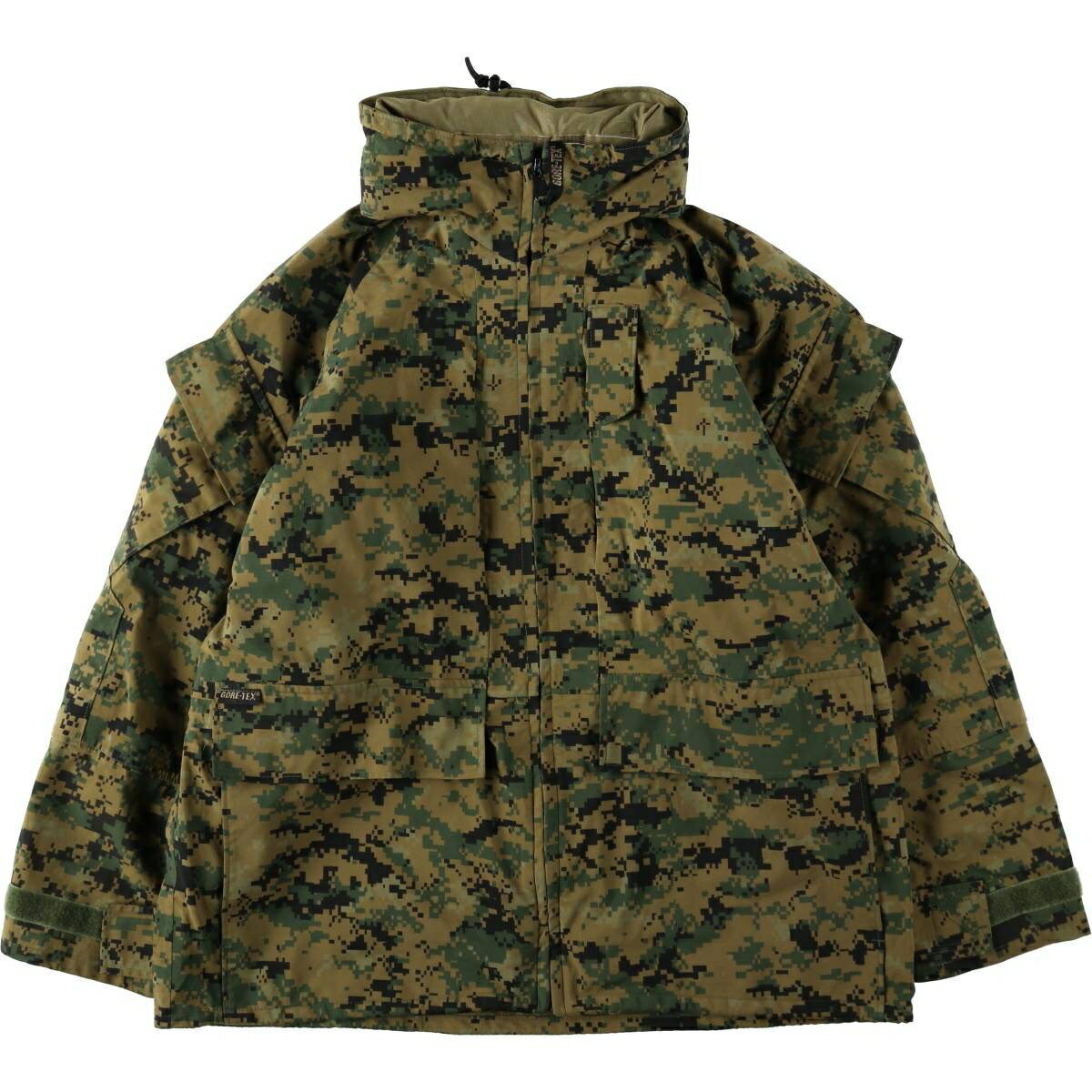 Rakuten - 古着 米軍実品 迷彩柄 ミリタリー ゴアテックスパーカー MEDIUM-SHORT メンズM相当 /eaa640597 【中古】 【260511】