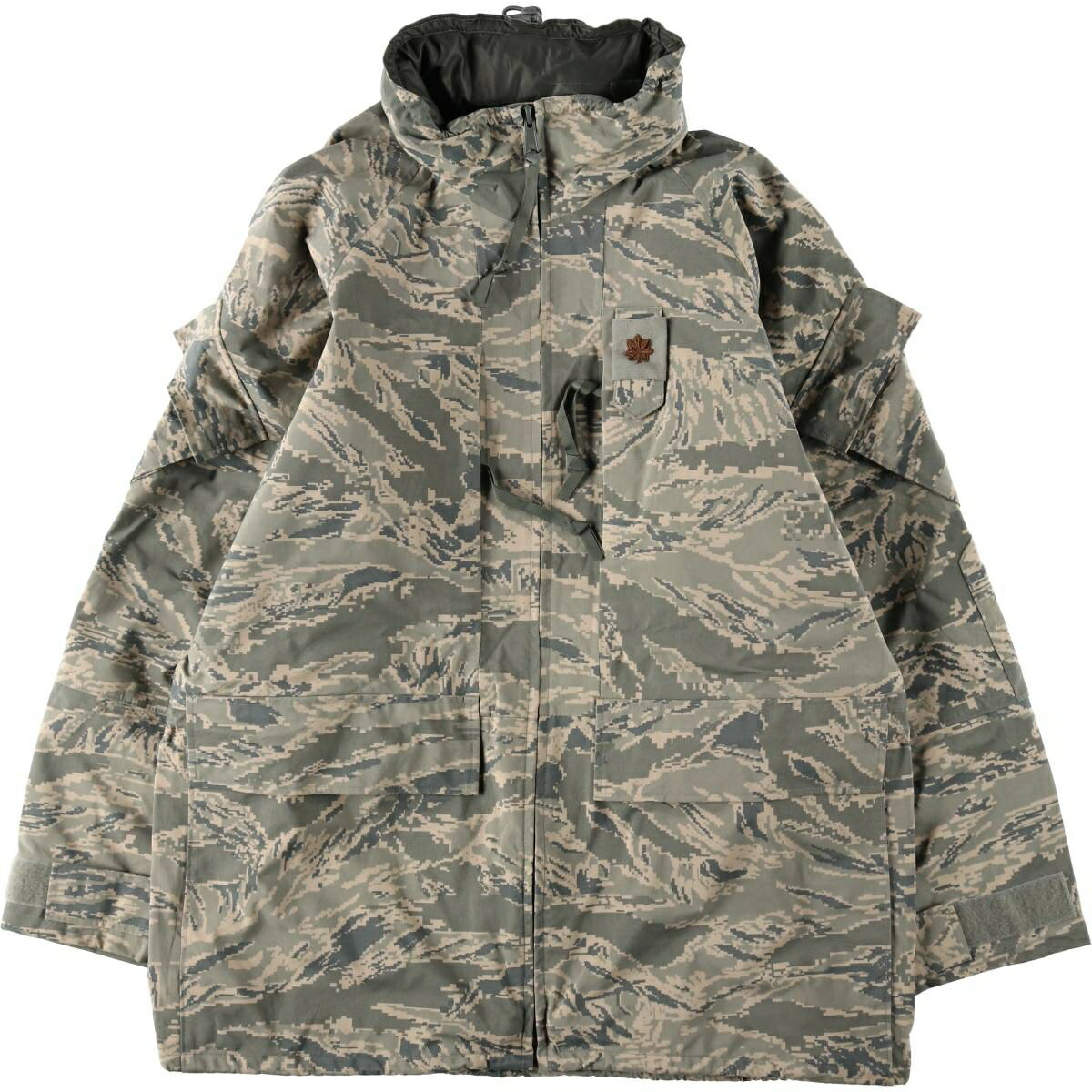 乐天商城 - 古着 00'S 米軍実品 迷彩柄 ABU デジタルタイガーカモ ミリタリー ゴアテックスパーカー USA製 LARGE LONG メンズL相当 /eaa640599 【中古】 【260511】