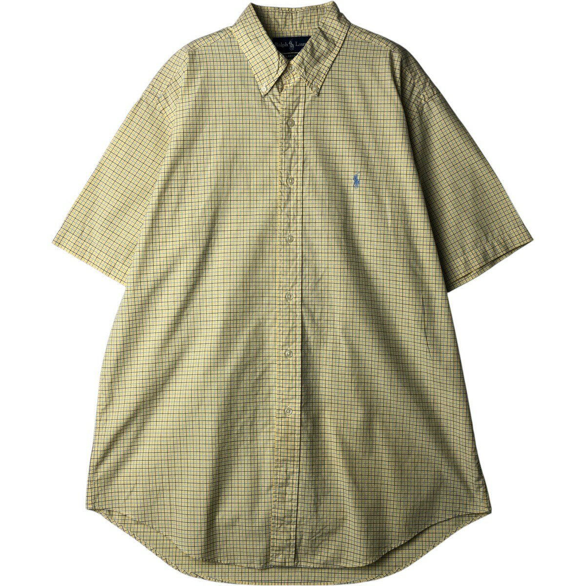 樂天商城 - 古着 ラルフローレン Ralph Lauren CLASSIC FIT 半袖 ボタンダウン チェックシャツ メンズL相当 /eaa640692 【中古】 【260504】
