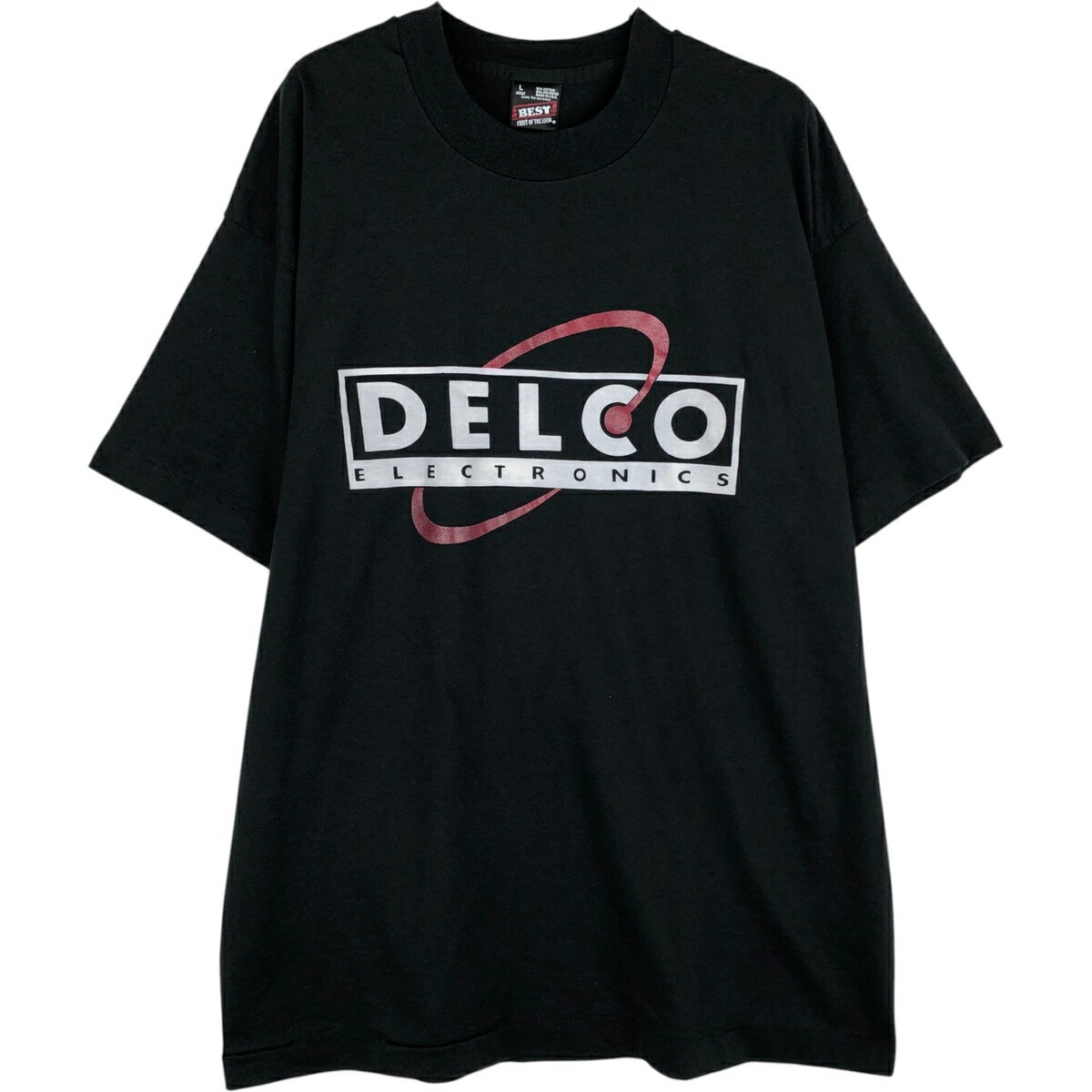 古着 90'S フルーツオブザルーム FRUIT OF THE LOOM DELCO ELECTRONICS デルコエレクトロニクス アドバタイジングTシャツ USA製 メンズL相当 ヴィンテージ /eaa640734  