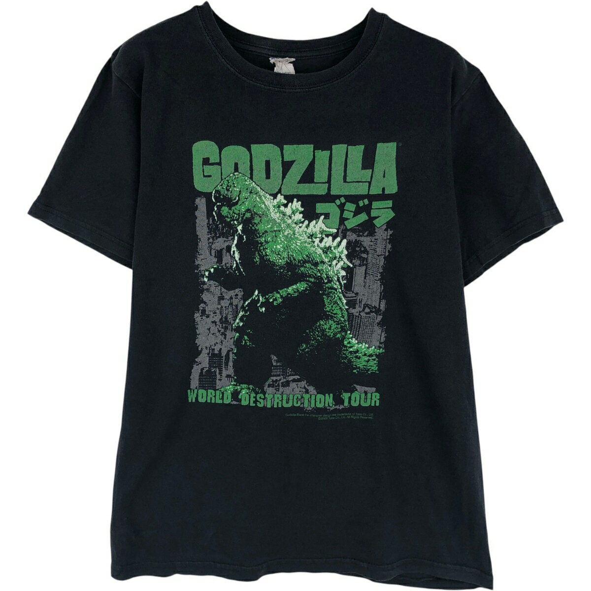 古着 00'S アンビル Anvil GODZILLA ゴジラ 映画 ムービーTシャツ メンズS相当 /eaa640800 【中古】 【260504】