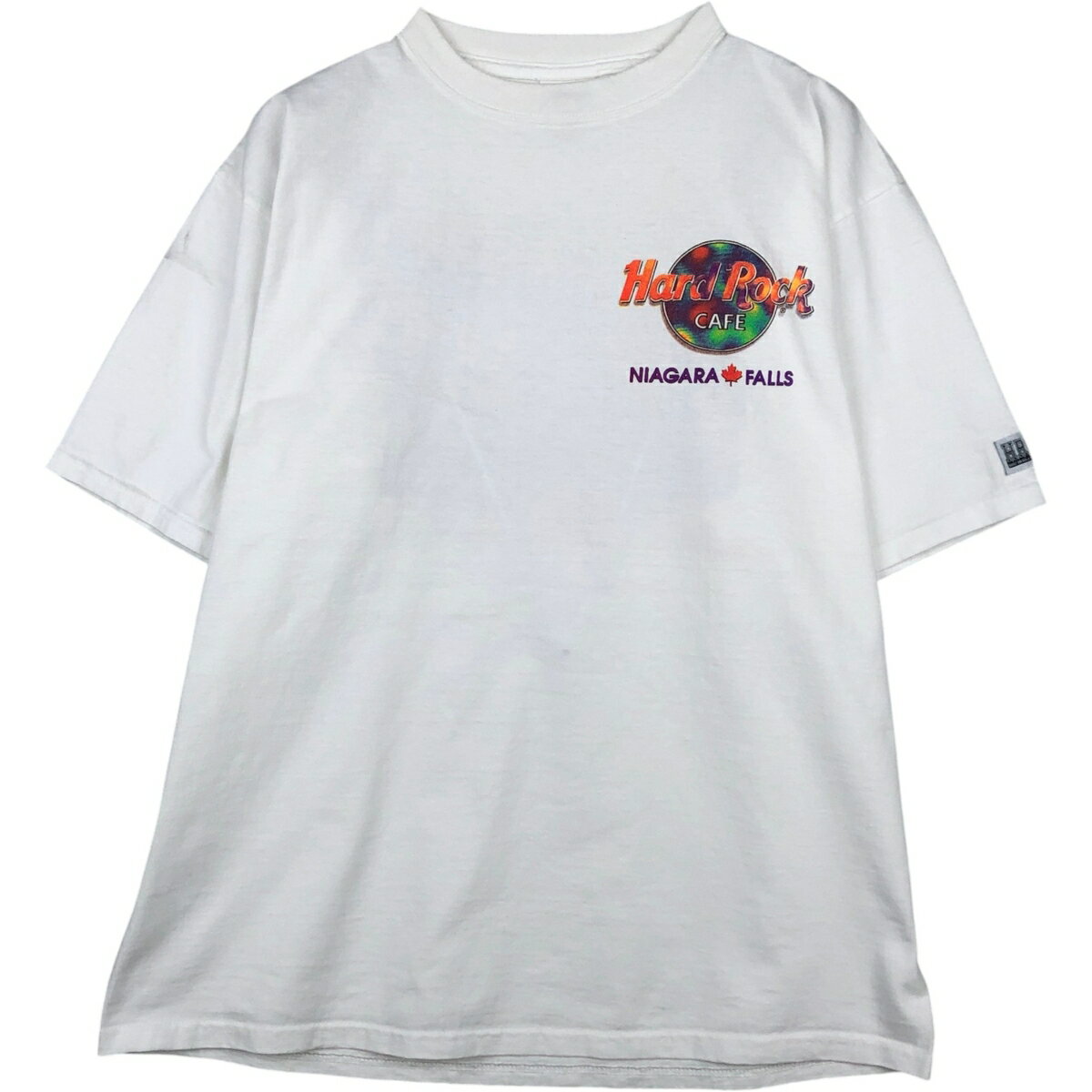 古着 90'S HARD ROCK CAFE ハードロックカフェ アドバタイジングTシャツ カナダ製 メンズL相当 ヴィンテージ /eaa640823 【中古】 【26..