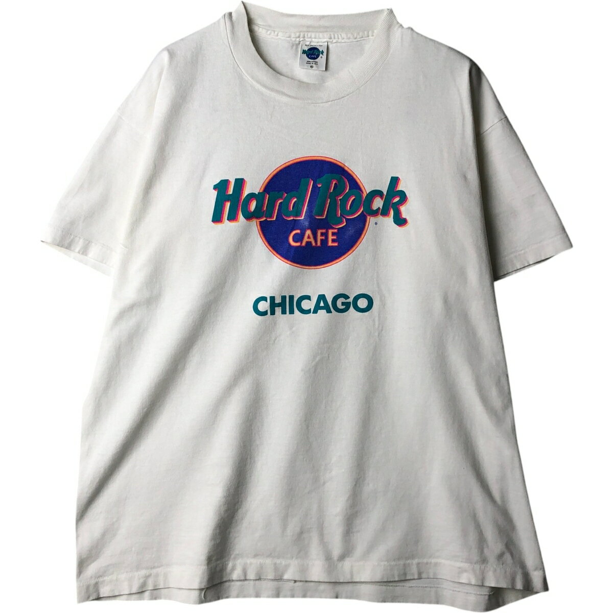 Rakuten - 古着 90'S HARD ROCK CAFE ハードロックカフェ アドバタイジングTシャツ USA製 メンズXL相当 ヴィンテージ /eaa640844 【中古】 【260508】 ホワイト系 春夏秋