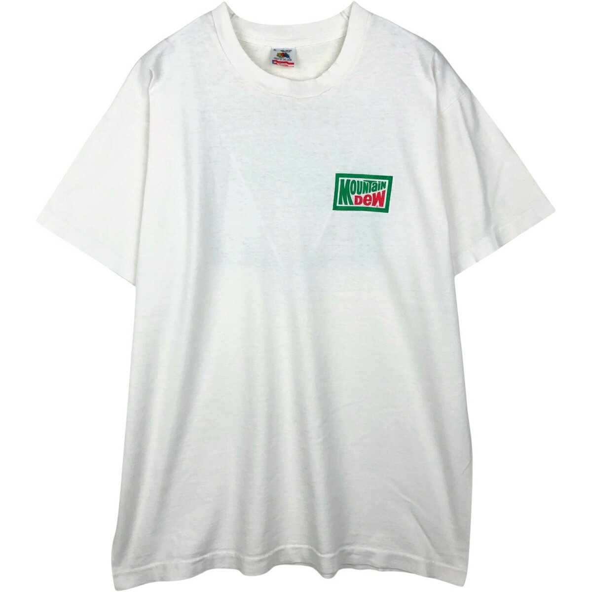 古着 90 039 S フルーツオブザルーム FRUIT OF THE LOOM MOUNTAIN DEW マウンテンデュー アドバタイジングTシャツ USA製 メンズXL相当 ヴィンテージ /eaa640881 【中古】 【260510】