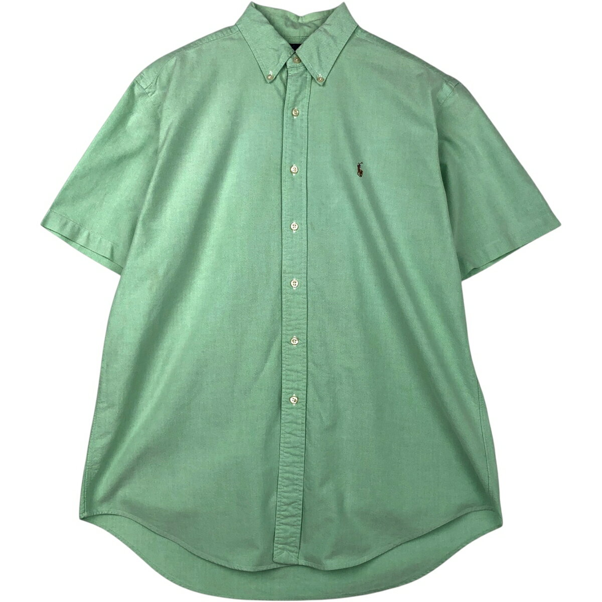 Rakuten - 古着 ラルフローレン Ralph Lauren CLASSIC FIT クラシックフィット 半袖 ボタンダウンシャツ メンズL相当 /eaa640939 【中古】 【260502】