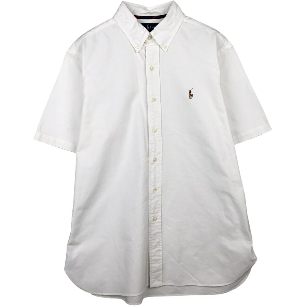樂天商城 - 古着 ラルフローレン Ralph Lauren CLASSIC FIT 半袖 ボタンダウンシャツ メンズL相当 /eaa641033 【中古】 【260509】