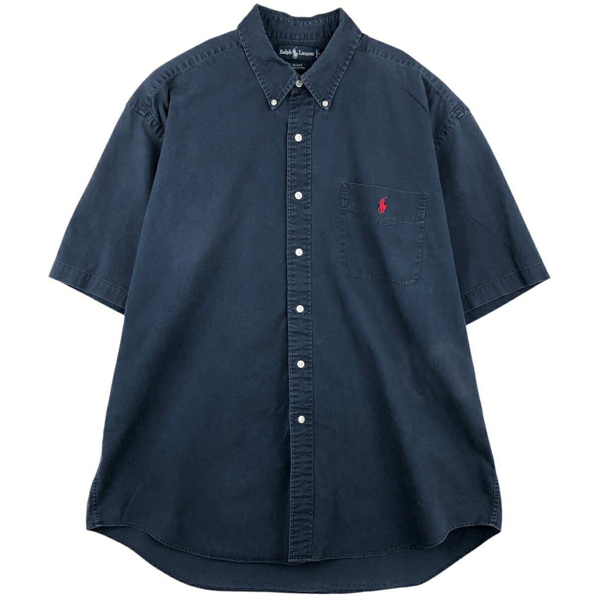 乐天商城 - 古着 ラルフローレン Ralph Lauren BLAKE 半袖 ボタンダウンシャツ メンズXL相当 /eaa641043 【中古】 【260610】